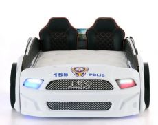 Дитяче ліжко машина Police 500 Full Extra White 190х90 см